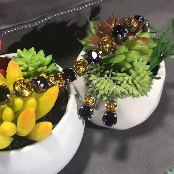 Sabika  Inspired 3 piece Swarovski set in great condition!! ECU COLORS - Picture 4 of 5